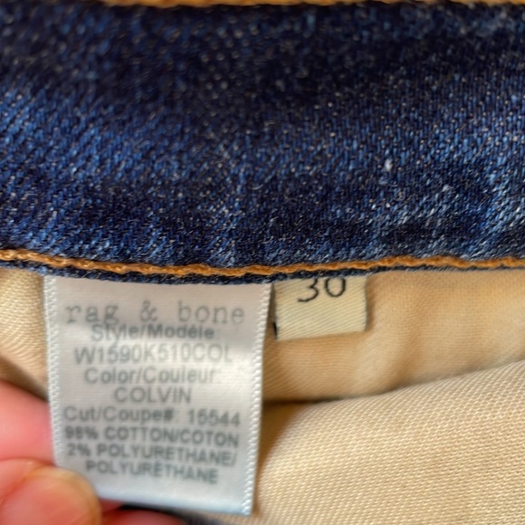 Rag & Bone Dre, Low Rise, Distressed Ankle Jean, Size 30 - Picture 12 of 12